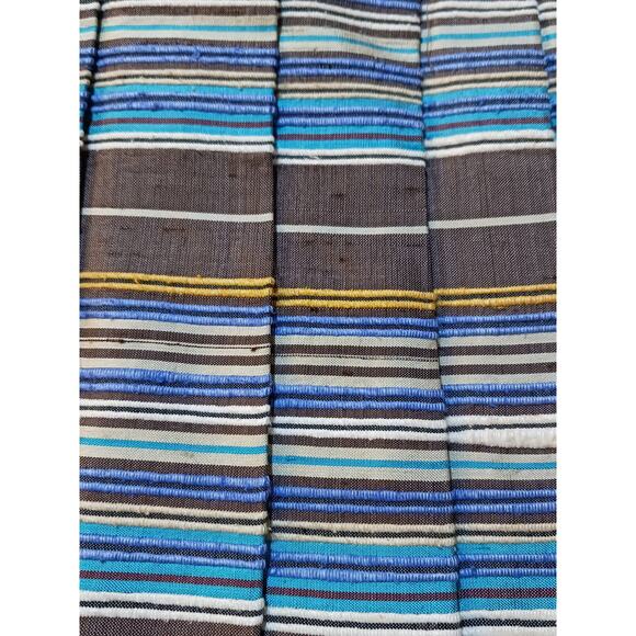 AKRIS PUNTO Colorful 100% Silk Skirt 10 Pleated Ruffle Striped‎ Event Career - Picture 2 of 16